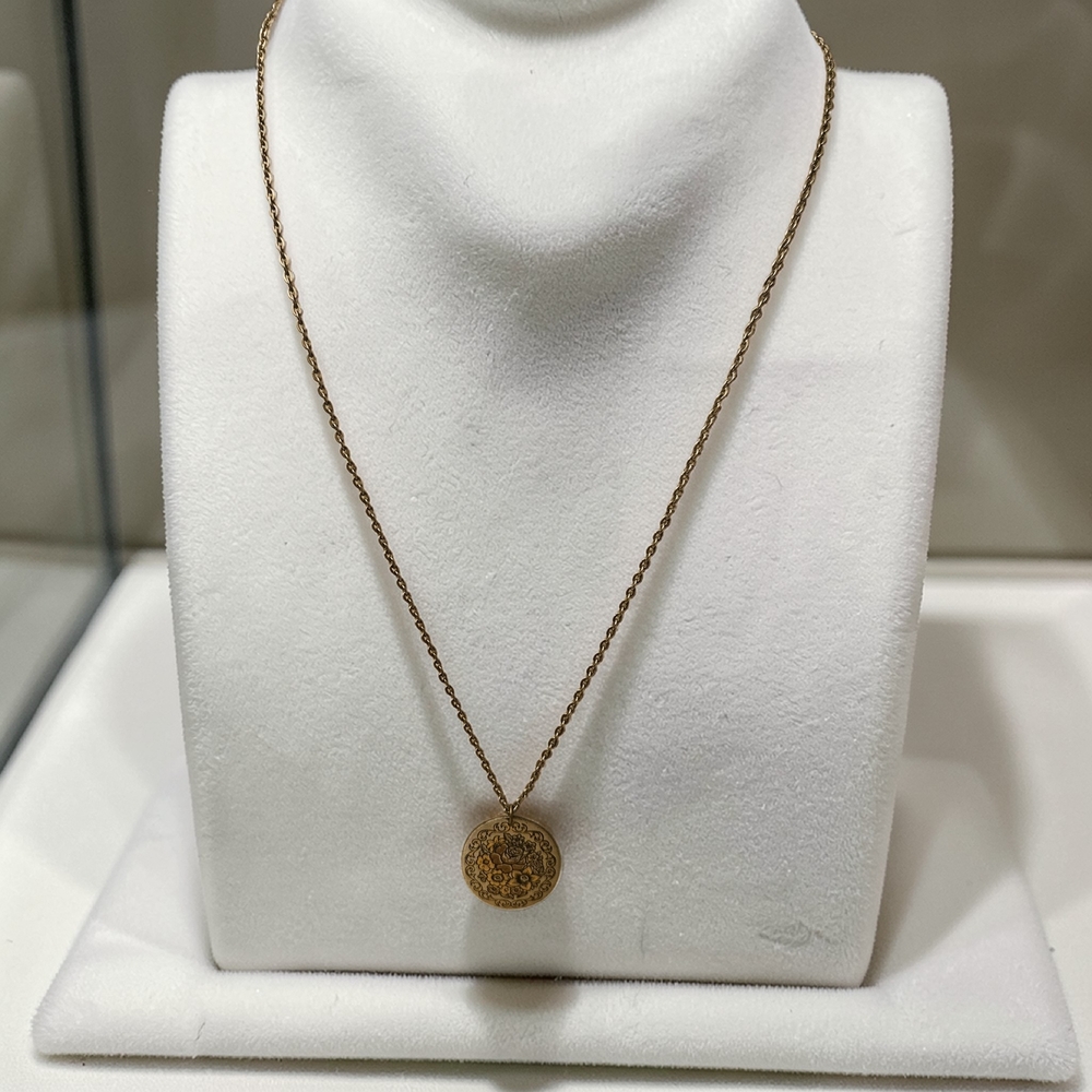 Vintage Reed & Barton Floral Pendant Necklace - Picture 2 of 4